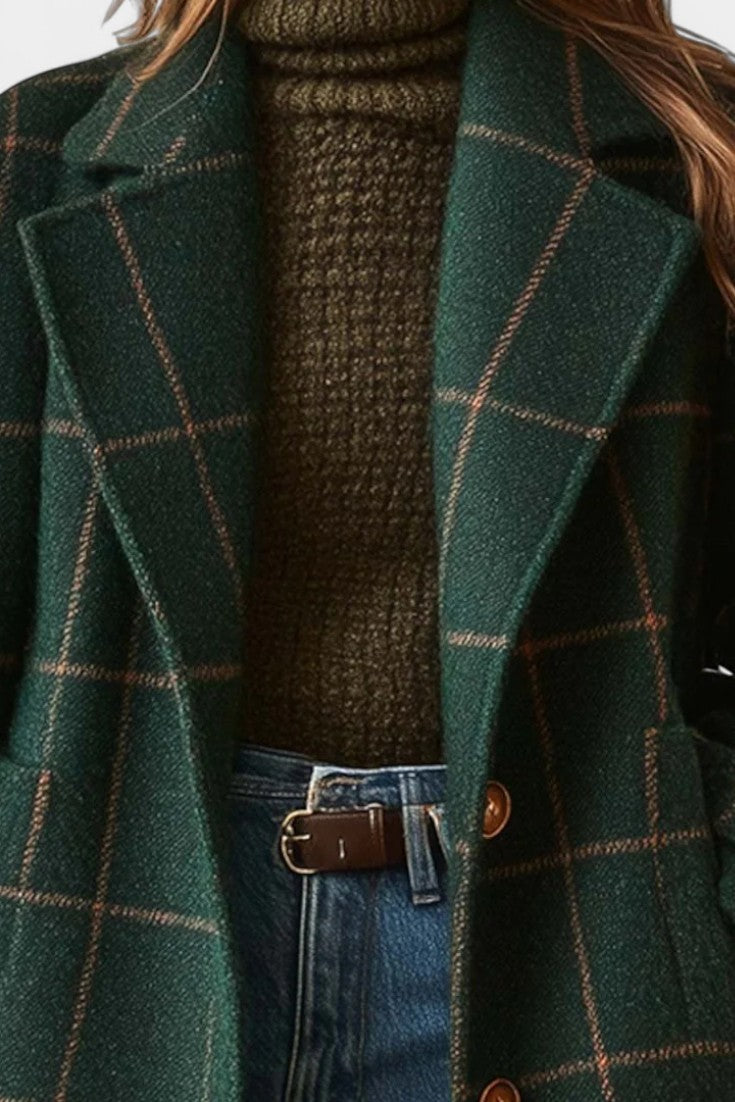 Saphira | Classic Fitted Check Coat