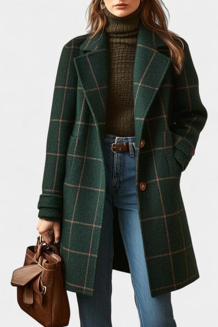 Saphira | Classic Fitted Check Coat