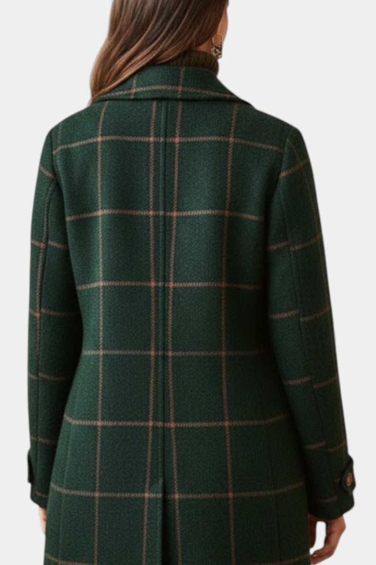 Saphira | Classic Fitted Check Coat